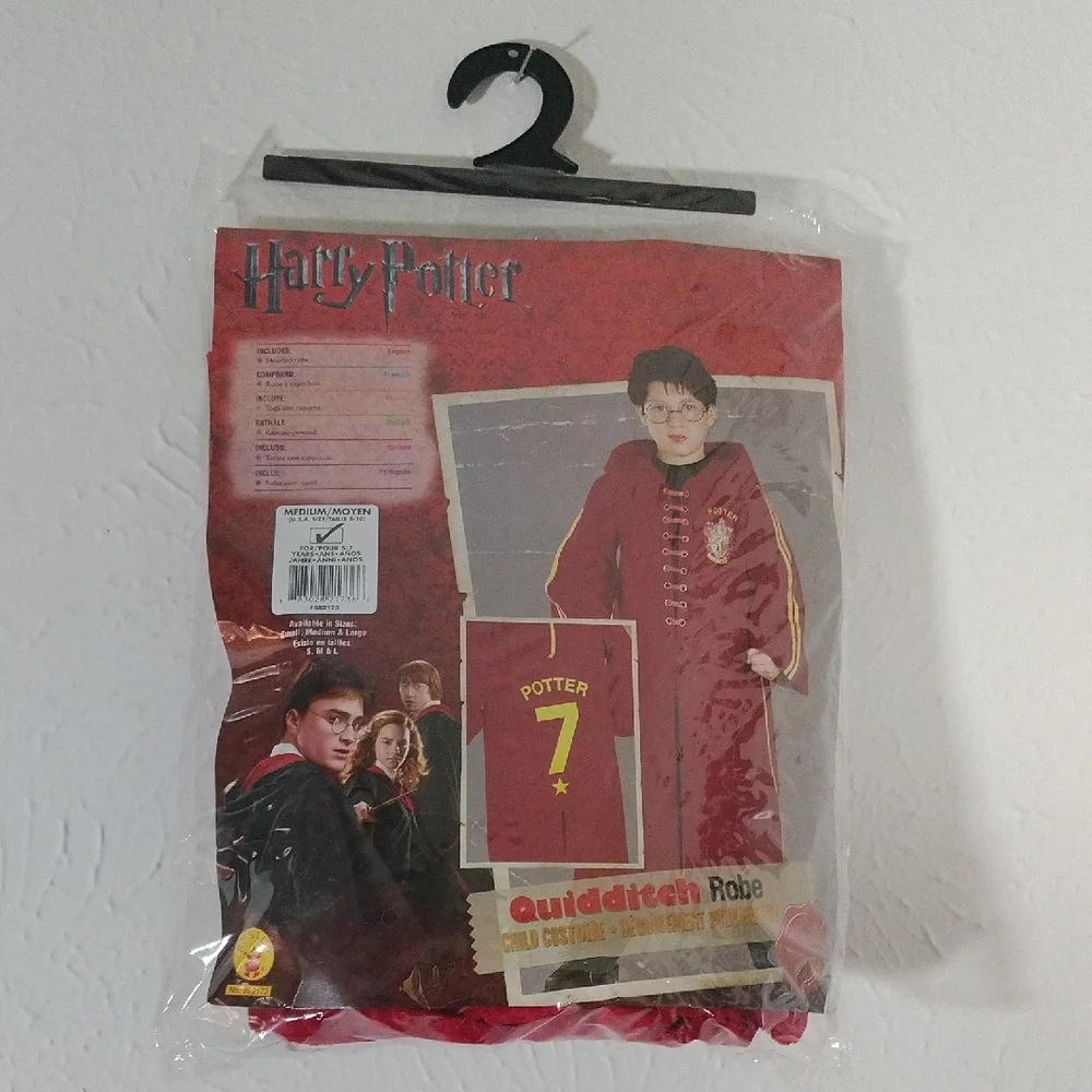 Harry Potter Deluxe Quidditch Robe, Medium (Size 8-10) With Hood